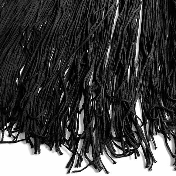 NWT 🆕 CROCHET Lace BOHO Black Beach Cover up O/S - Picture 7 of 7